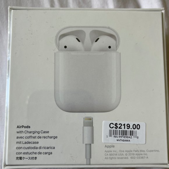 Brand new airpods in box never opened - Picture 2 of 2